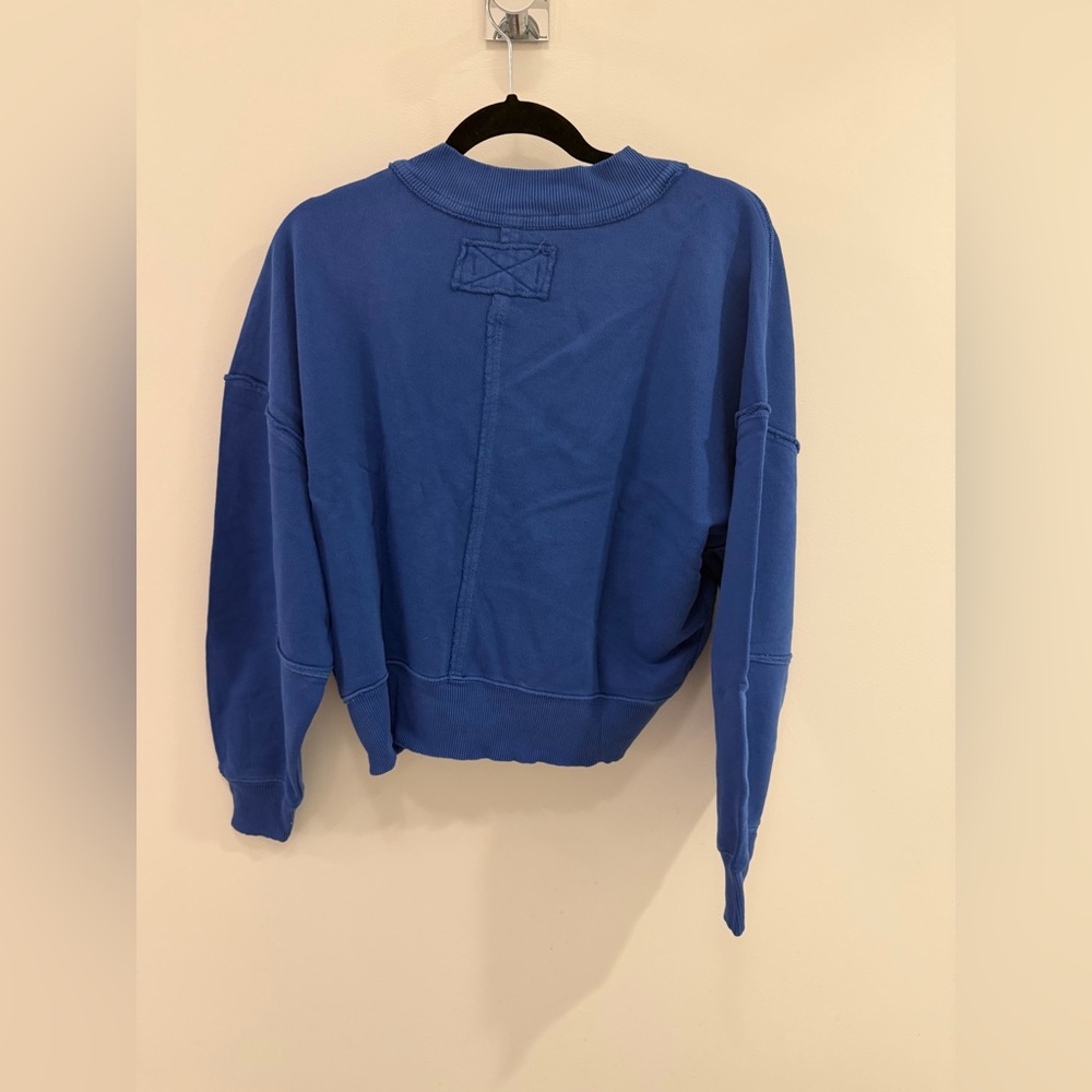 NWT Free People We The Free Hi-Lo Pullover True Blue - Picture 5 of 7